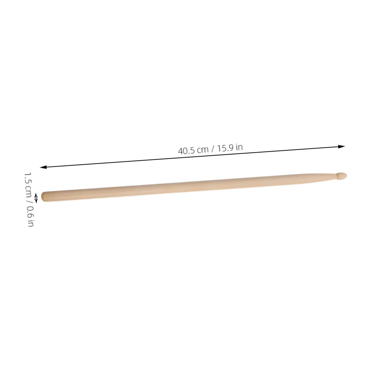 12 Paar 5a Holz Drumsticks für Anfänger und Profis | Beige, Präzise Verarbeitet, Bruchsicher, 5a-ausführung, Geeignet für Unterricht und Musikstudios