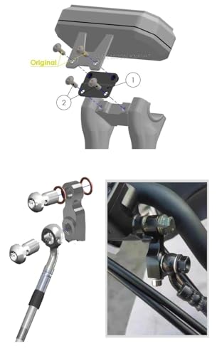 Abrazadera de extensión para manillar Yamaha MT-07 que eleva el pilotaje 4