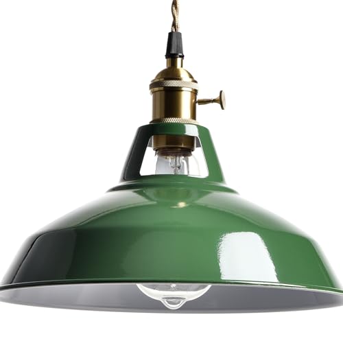 Image of YUBOLE Modern Green Plug-in Pendant Light Macaron Kitchen Hanging Swag Lamp