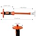 ZUZUAN 12inch Heavy Duty Flat Chisel with Hand Protection,Flat Head,Demolishing/Masonry/Carving/Concrete Breaker Chisels with Bi-Material Hand Guard