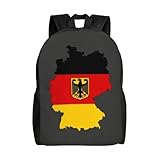 HFDGFJKKL Mochila Mapa de la bandera de Alemania para mujeres Hombres Escuela Libro de estudiante universitario Portátil de 15 pulgadas Orgulloso de regalo del festival alemán