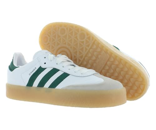 adidas Women's Ftwwht/Green/Owhite SAMBAE W FTWR whiteGreen/Off White 9 US2