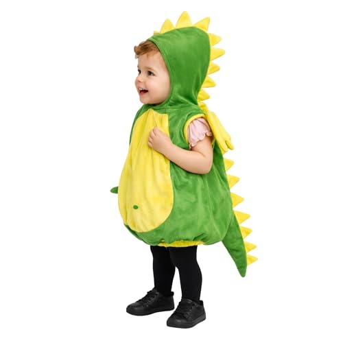 Seruna Drache-n Kostüm-e, F82 86-92, für Klein-Kind Baby Babies, Dino Drachen-Kostüm Fasching Karneval Kleinkinder-Karnevalskostüme Kinder-Faschingskostüme