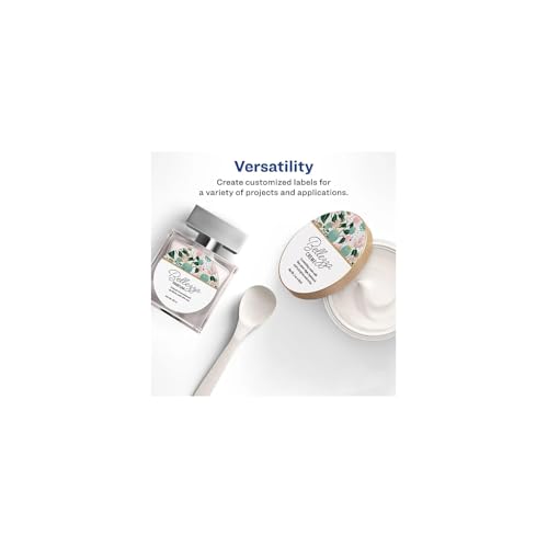 Image of Avery Glossy White Labels, Sure Feed Technology, 3 inch Round Labels, Print-to-The-Edge, Laser /Inkjet, 60 Total (22891)