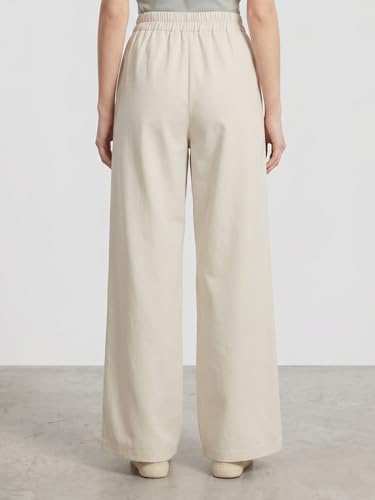 Image of Vogaan Women's High-Waist Korean Trousers with Wide Baggy Fit | Trendy GenZ Streetwear Pants | Trousers | Women Trousers