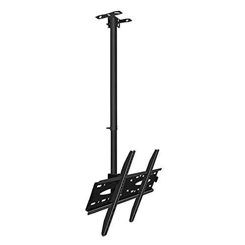 Soporte de pared para televisor, soporte de techo ajustable para pantallas LED de 40 a 70 pulgadas, diseño resistente que soporta hasta 110 libras, función de inclinación y giro