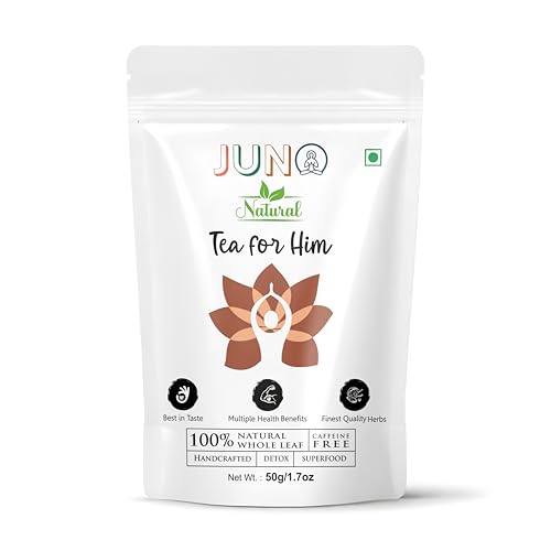 Image of JUNO Natural Tea for Him - Herbal Blend for Men's Health + Joint Support Tea - 50gm each