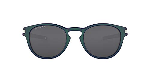 Oakley Men's OO9265 Latch Sunglasses, Green/Purple Shift/Prizm Black Polarized, 53 mm