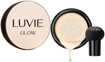 Cushion Glow Makeup Base 2026 - Air Cushion with Mushroom Head, L...