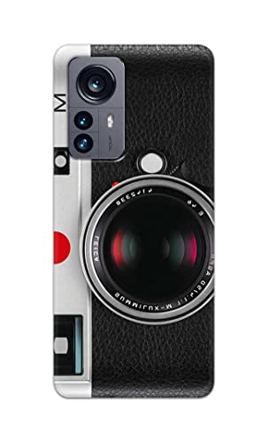 Image of Printed Hard Back Cover Case for Xiaomi 12 Pro Back Cover (Vintage Camera) -702