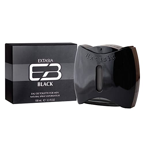 New Brand Extasia Black EDT Spray Men 3.4 oz image 4