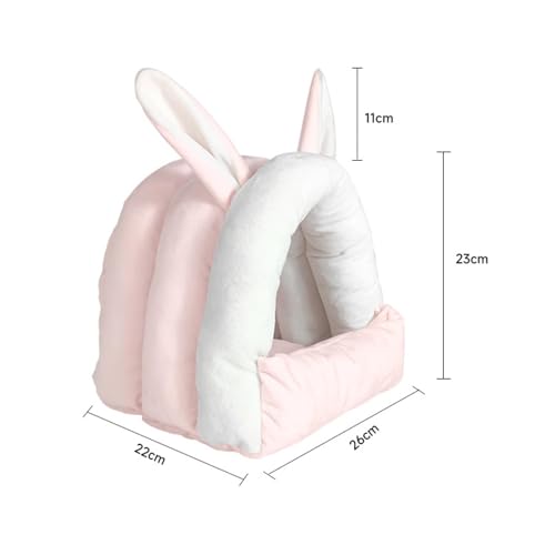 Lit bébé lapin rose pour furet doux matelas pelucheux hamster