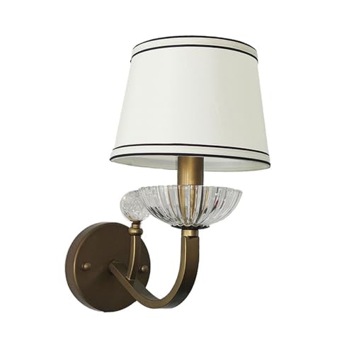 Abat-jour en tissu pour applique murale diffusant une lumiere douce pour la sante des yeux