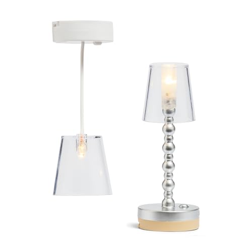 LUNDBY Puppenhaus Beleuchtung Set Puppenhaus Zubehör Hängelampe Stehlampe & Deckenlampe hängend Miniatur Haus Puppenhaus Kugelleuchten Lampe Batterie betrieben 1:18 Puppenzubehör Set