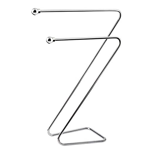 Porta-toalhas de Bancada Cromada 12 cm x 12 cm x 27 cm