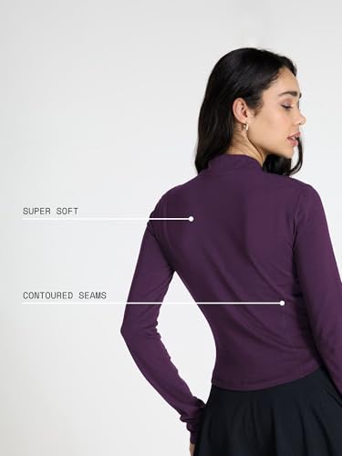 Image of CAVA Cotton Recovery Jacket for Women | High Neck, Contouring Fit & Curved Tail Hem | Soft Stretch Cotton