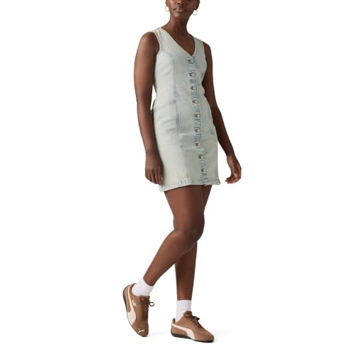 Levi's Women's Vianna Vest Dress, (New) A Little Hazy (Non-Stretch), Large - image 1