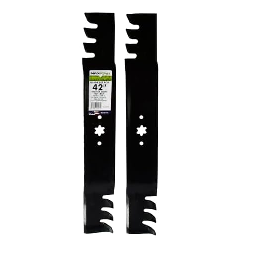 Maxpower 561532XB 2 Blade Commercial Mulching Set for 42" Cut MTD, Cub Cadet, Troy-Bilt Mowers, Replaces OEM no. 942-0616, 742-0616, 942-04126