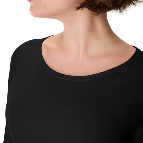 Hanes Women's Raglan Sleeve Stretch Cotton Crewneck Tee