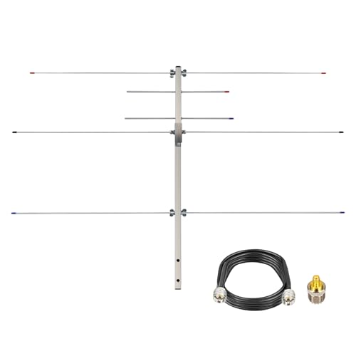 Dual Band Ham Radio Yagi Antenna 2m 70cm VHF/UHF (136-174/400-470MHz...