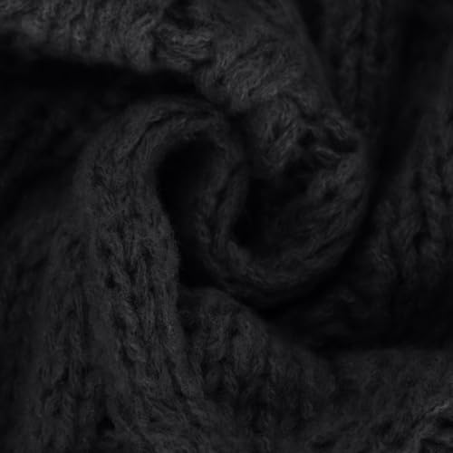 Men's Turtleneck Sweater Classic Shawl Collar Pullover Sweaters Slim Fit Solid Cable Knitted Long Sleeve Jumper Tops4