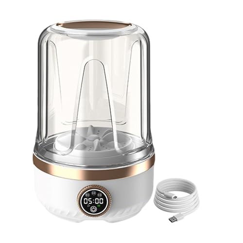 Lavadora pequeña – Lavadora de ropa USB de 3 engranajes – Lavadora compacta de calcetines de 2 L – para calcetines, telas delicadas, toallas, sujetadores, camping, viajes, hogar, dormitorio