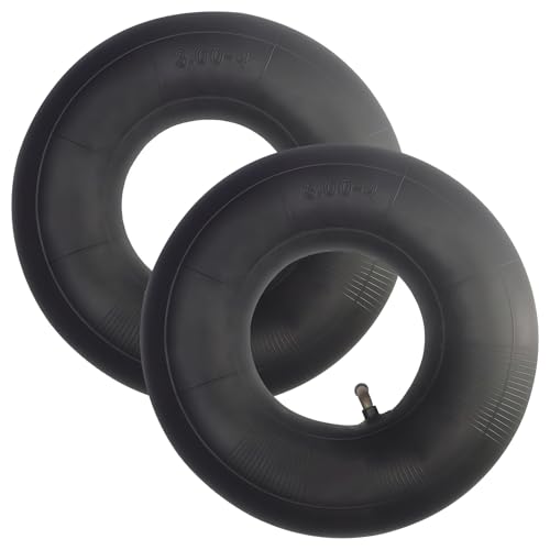 2 Piezas Neumáticos con Cámara 3.00-4 Cámaras de Aire 260 × 85 mm, Cámaras de Aire Ruedas Pequeñas con TR87 Válvula Doblada para Carretillas, Rueda Neumática Tubo Interior