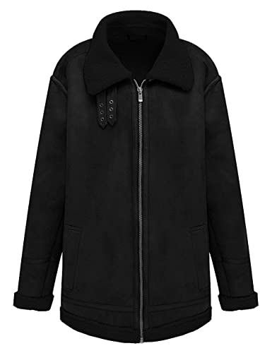 image for Bellivera Men Faux Suede Leather Coat, Mens Fall Clothing Casual Warm 