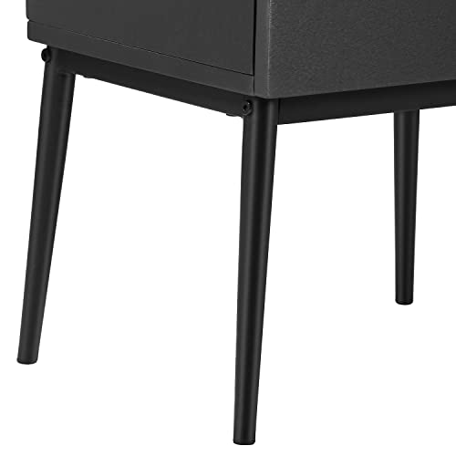 Image of VECELO Modern Nightstands,Square End Side Table with Drawer and Storage Space for Bedroom and Living Room
