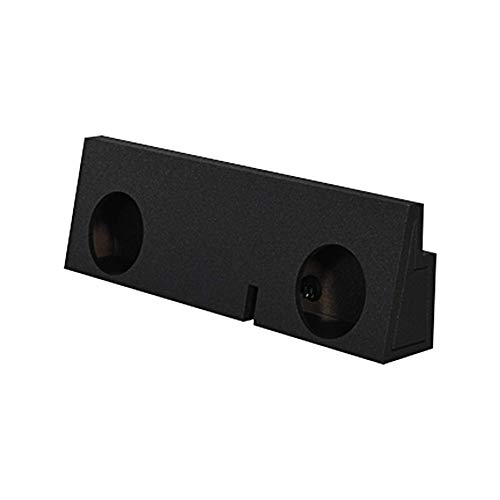 QPower Dual 10in Behind Seat Foward Fire Subwoofer Enclosure, QBomb Sealed Sub Box Compatible with Toyota Tacoma Regular Cab 2005-2024