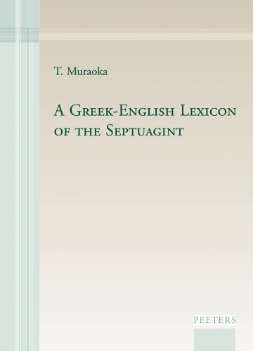  A Greek-English Lexicon of the Septuagint PDF Ebook En Ligne
