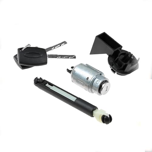 Bohaner Motorhaubeschloss Reparatursatz Motorhaubenentriegelung Motorhauben Schließzylinder Verriegelungssatz Für Ford Focus MK2 C-max mit 2 Schlüssel Schwarz 1355231