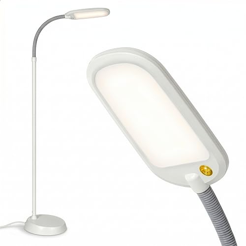 Brightech Litespan LED 2nd Edition Reading Floor Lamp with Cool, Soft & Warm White LED's - Built-in...