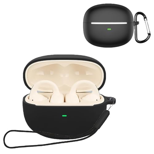 For Baseus Bowie MC1 �P�[�X �ی�J�o�[ �V���R���P�[�X�����[�d�\ �S�ʕی� �����h�~ �L�Y�h�~ �ϏՌ� �h�o �h�� �y�� ���[ �i�J���r�i�t��+�X�g���b�v�t�� �j�i�u���b�N�j