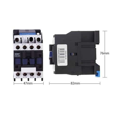 Contacteur CJX2-1204 12 A robuste pour armoire électrique 4 NO - 3