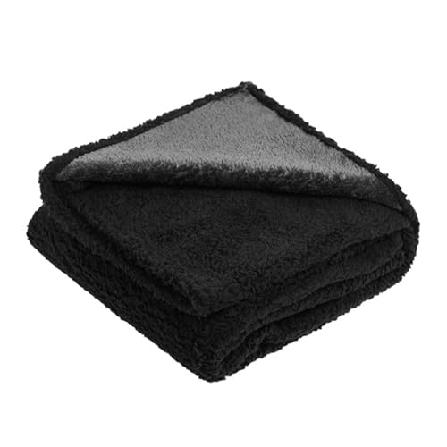 BESTORI Coperta Impermeabile per Cani Anti-Pipì Lavabile Coperta per Cani Gatti Tappetino per Dormire per Animali Domestici Protezione per Mobili, Nero, 35 x 50 cm