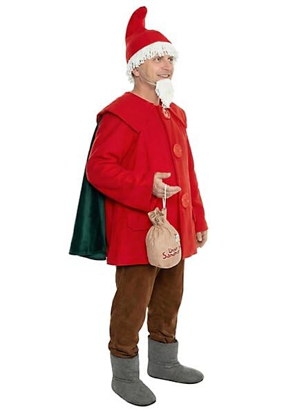 Maskworld Sandmännchen Kostüm für Erwachsene – Offiziell lizenzierte Kult-Verkleidung für Karneval & Fasching – Inkl. Mantel, Cape, Mütze, Bart & Beutel