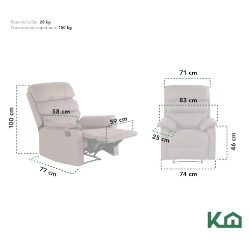 Catálogo para Comprar On-line Sillon Reclinable Walmart los mejores 10. 30 Imagen adicional