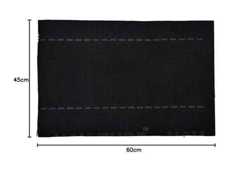 Image of YALISH Polyvinyl PVC Spike Entrance Door Mats for Home, Offices, Hotel Rooms Artificial Grass Turf Mat, Multiple, Textured Surface, Indoor Outdoor Use (Black - 2 X 4 FT / 60 X 120 CM)