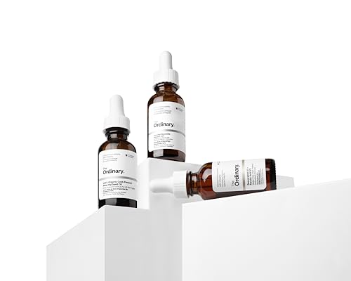 Image of The Ordinary Antioxidant Collection - Skin Care Bundle Set For Age Support - Ascorbyl Glucoside Solution 12%, Resveratrol 3% + Ferulic Acid 3%, 100% Organic Cold-Pressed Rose Hip Seed Oil