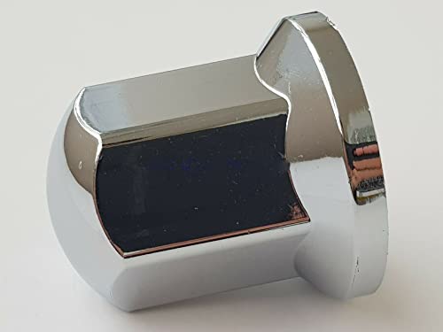 24/7 Auto 25 x 32 mm Chrom-Kunststoff-Radmutter-Abdeckungen für LKW, Anhänger, LKW