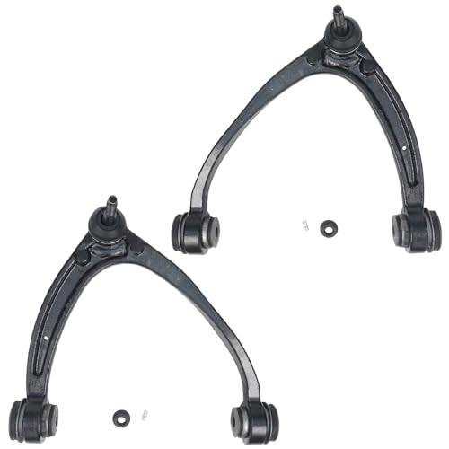Image of Detroit Axle - 6pc Front End Kit for 2007-2013 Chevy Silverado 1500 GMC Sierra 1500, 2007-2014 Suburban 1500 Tahoe Yukon Escalade ESV Upper Control Arms w /Ball Joint Outer Tie Rods Lower Ball Joints
