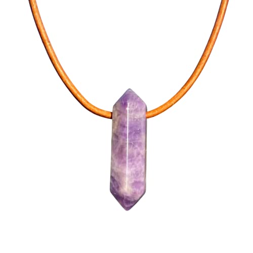 Crystal Point Necklace - Healing Stone, Women Crystals Jewelry, Men Gift To Girlfriend, Girls Choker, Mens Gifts, Best Friend Present, Fine Pendants, Cute Gemstone, Chakra Pendant (Amethyst) #TOP25