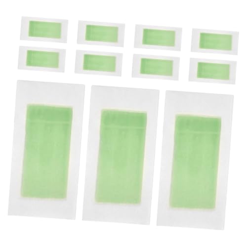 Hohopeti 20 Tiras de Papel Depilatorio Corporal y Facial Bandas de Cera Depilatoria Verde para Depilación Efectiva Piernas Rostro y Cuerpo Suaves Piel Sensible Uso Casa y Viaje