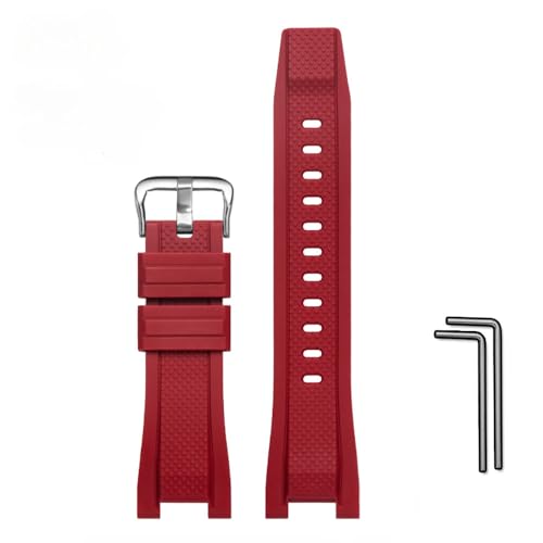 [HEZKUGU] GST-B100/W300/S310/400G/S110�p�m�b�`�V���R���X�g���b�v (Red with silver buckle)