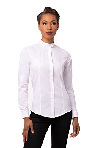 Chef Works Women's Formel Shirt, White, Small