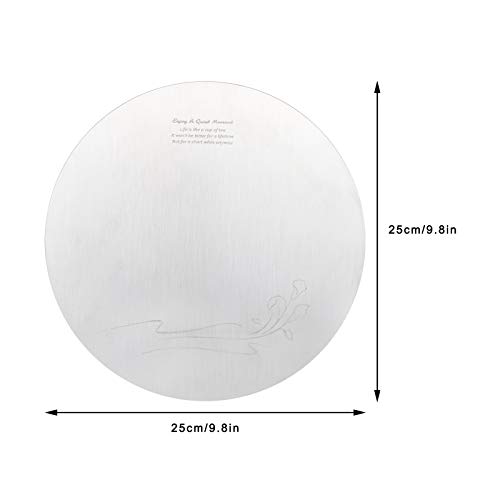 LiebeWH Slicone Sushi-Teller, Runder Runder Teller, Dessertteller, Sushi-Teller, Innovatives 304-Edelstahl-Kuchen-Dessertteller-Tablett für Küche, Restaurant, Praktischer Platz für 6 LiebeWH Slicone Sushi-Teller, Runder Runder Teller, Dessertteller, Sushi-Teller, Innovatives 304-Edelstahl-Kuchen-Dessertteller-Tablett für Küche, Restaurant, Praktischer Platz für