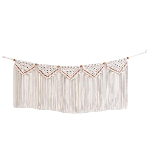 Macramé mural bohème beige, la décoration textile idéale pour un mariage