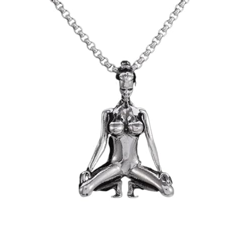 Collier punk fille nue mécanique, le bijou parfait pour affirmer votre style sans compromis