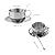 LABRIMP Stainless Steel Tea Cup Set Btat Tea Cups Saucer Metal Cappuccino Mug and Spoon for Morning Te